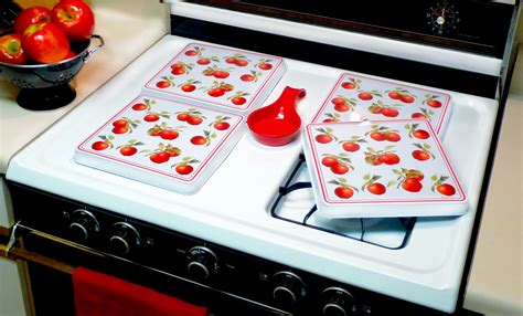 square gas stove burner covers set of 4